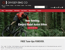 Tablet Screenshot of oxygenbikes.com